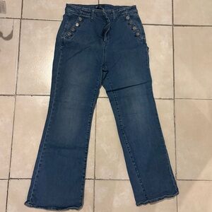 GAP Women's Flare Jeans in Deep Blue